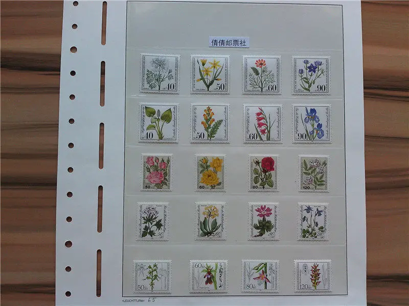 West Berlin Post Y1974-1984 Flower Series Complete Collection 13Sets 46 New Collectible Postage Stamps Material For Scrapbooking