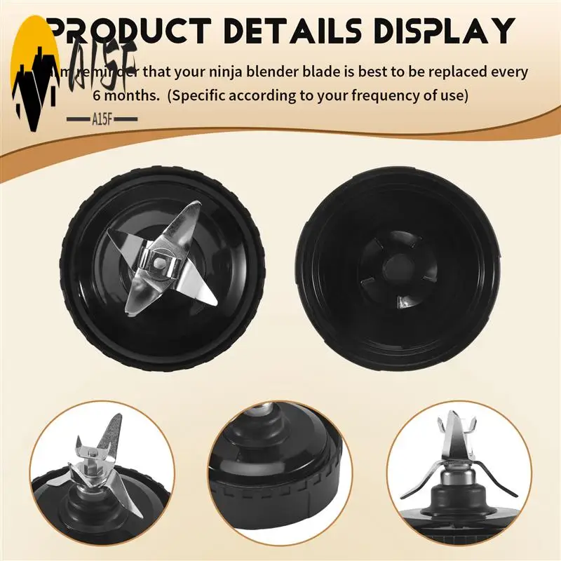 A15F-5 Лезвие блендера с ребрами для блендера Ninja QB3000, QB3000SSW-30, QB3000QR-30, QB3001SS-30, QB3000QBK, QB3004, QB3005 A15F-5 Лезвие блендера с ребрами для блендера Ninja QB3000, QB3000SSW-30, QB3000QR-30, QB3001SS-30, QB3000QBK, QB3004, QB3005