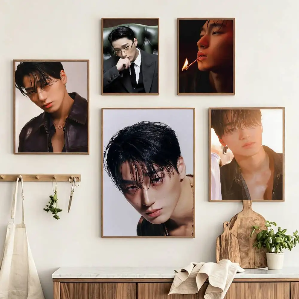 Choi S-San A-Ateez Poster HD Self Adhesive Waterproof Wall Art Ideal for Home Office Dorm Gift Customizable