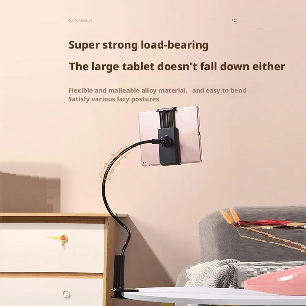 

Phone Holder Stand 360 Flexible Long Arms Clamp Mount For IPhone 4~6.5 Inch Bed Headrest Lazy Bracket