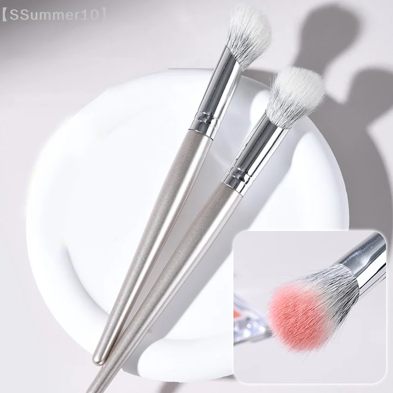 【SSummer10】Angled Precise Blush Makeup Brush - Powder Cream Liquid Blush Bevel Beauty Tool【SS】