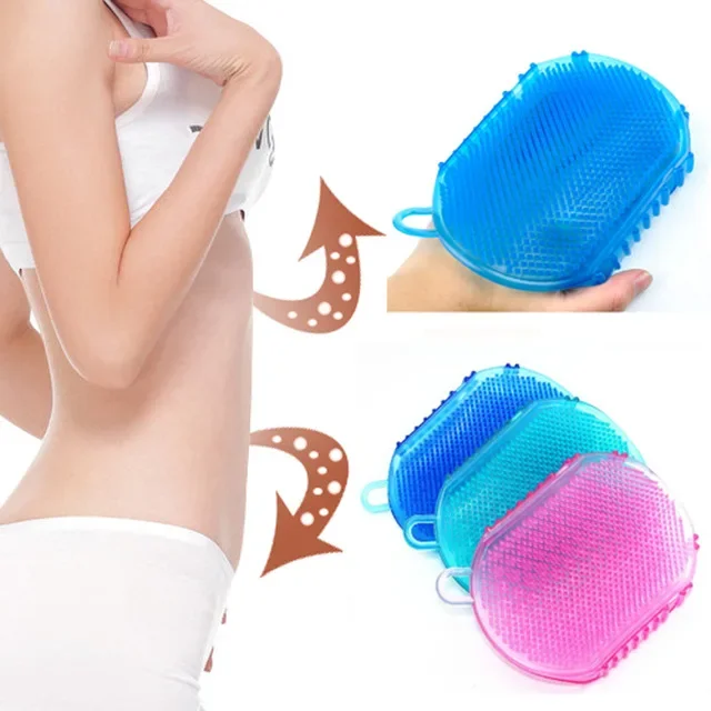 1Pcs Soft Silicone Massage Scrub Gloves for Peeling Body Bath Brush Exfoliating Gloves Foot Brush for Body Brush Body Cleaner