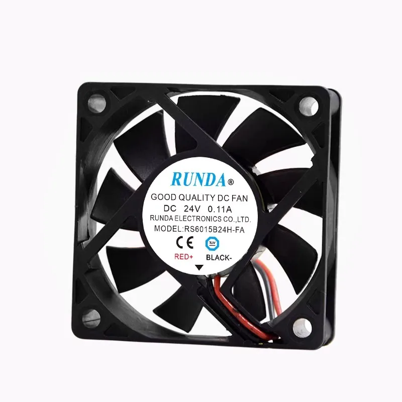 

Новый вентилятор-кулер для RUNDA RS6015B24H-FA DC24V 0.11A 6015, охлаждающий вентилятор для инверторного сварочного аппарата 60*60*15 мм