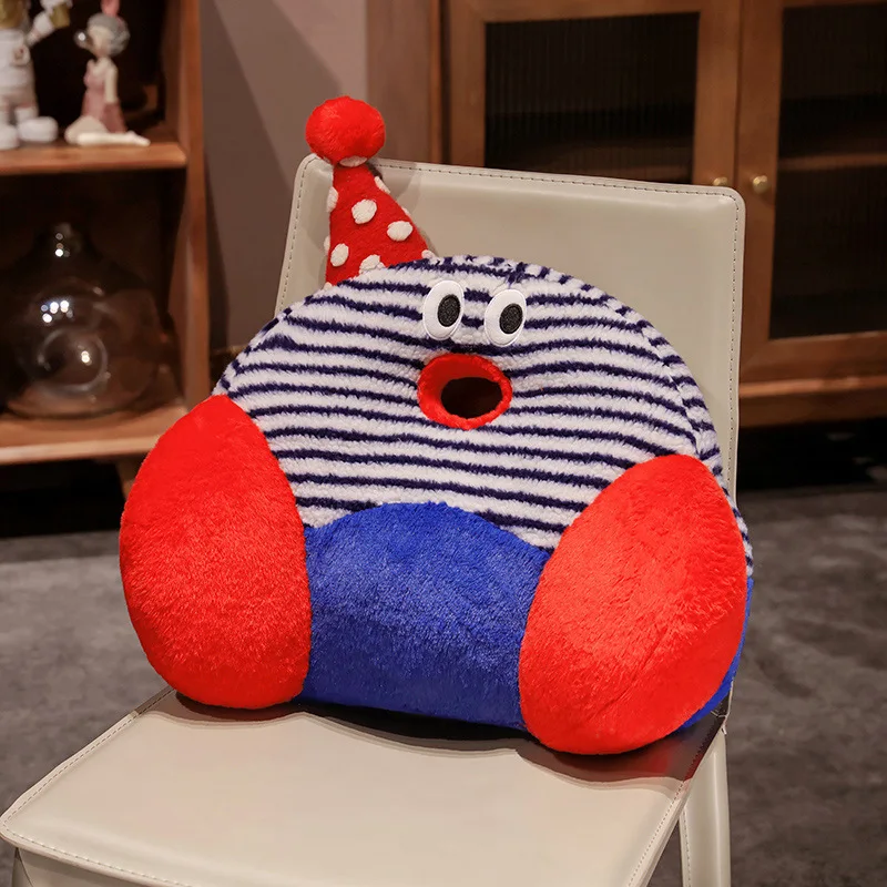 สนุก Bedhead เบาะหมอนห้องนอนที่มีสีสันหอพักฤดูหนาว Plush เตียงเอวป้องกันโซฟาหมอนห้องนั่งเล่นเด็กรถ Backpad