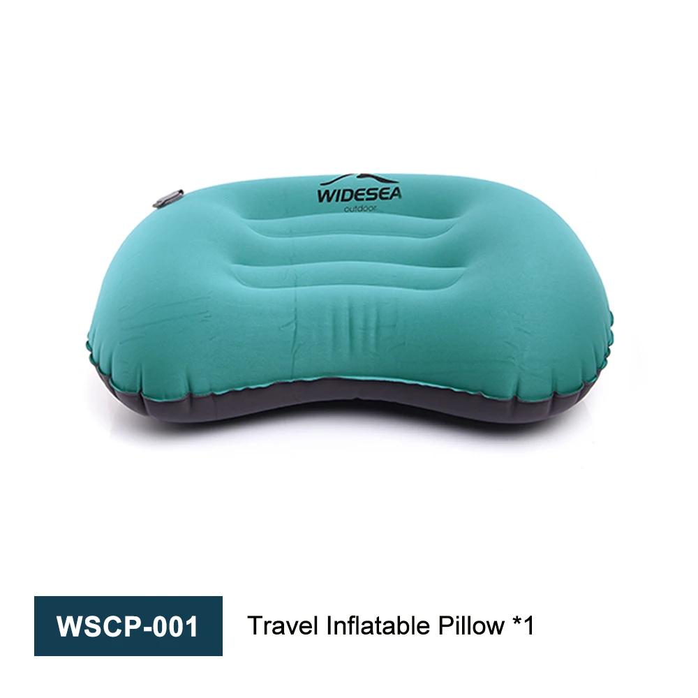 Widesea Tragbares aufblasbares Kissen, Campingausrüstung, komprimierbares, faltbares Luftkissen, Outdoor-Schutz, Tourismus, Schlafen, 4 Stück