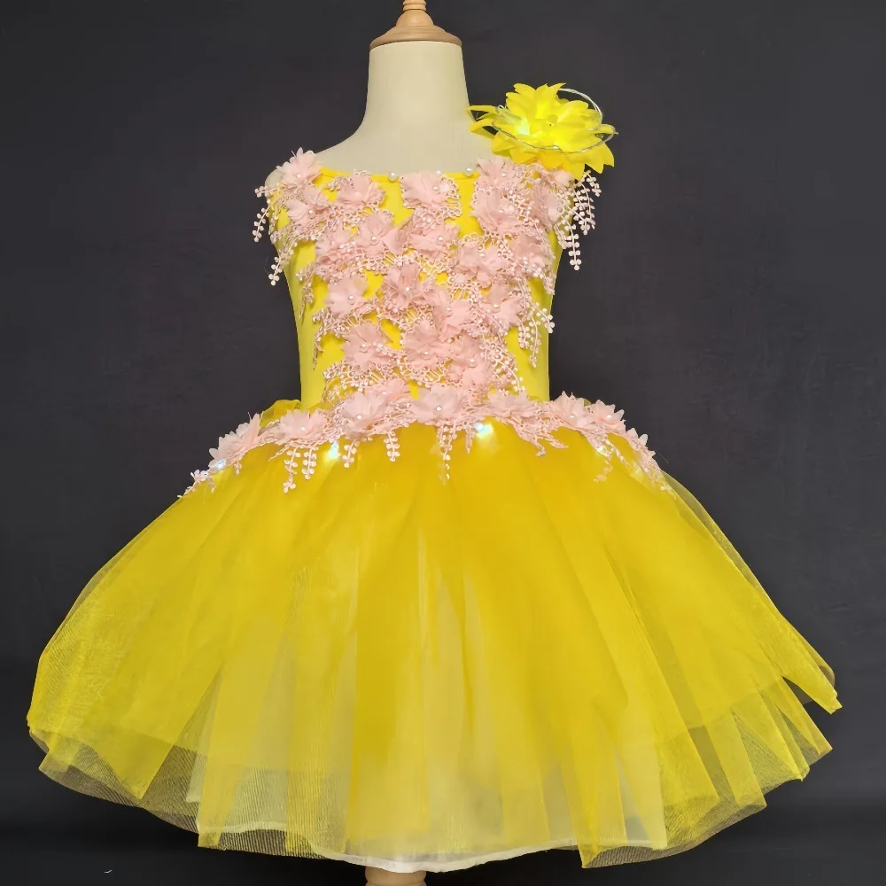 ダンスウェアバレエレオタード女の子用ドレスチュチュ子供服衣装パフォーマンス夏の妖精プリンセスステージ子供服