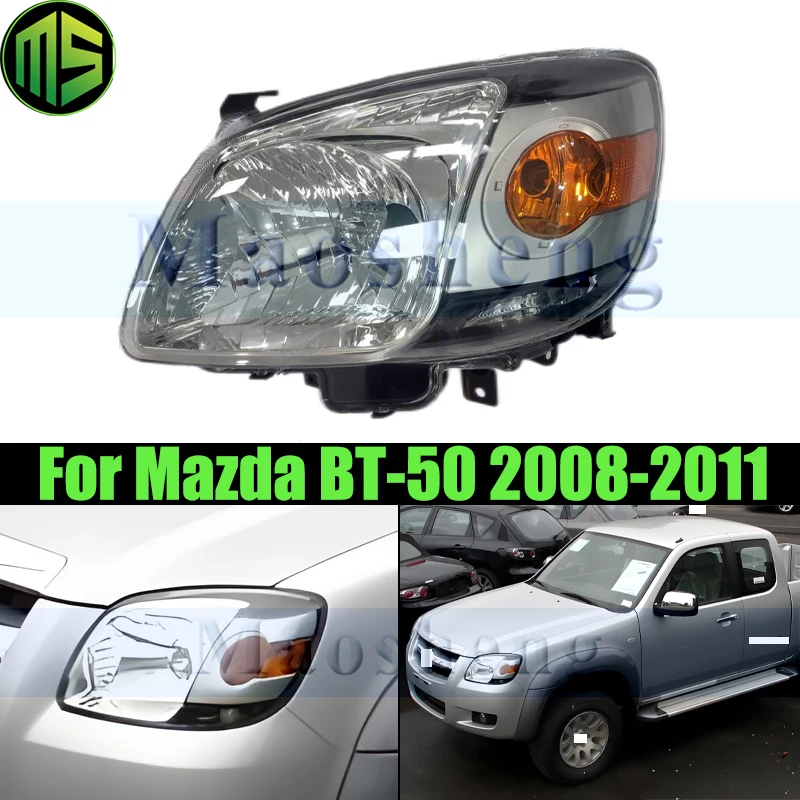 

Передний бампер Maosheng, головной фонарь для Mazda BT-50 2008-2011, фара, передний указатель поворота