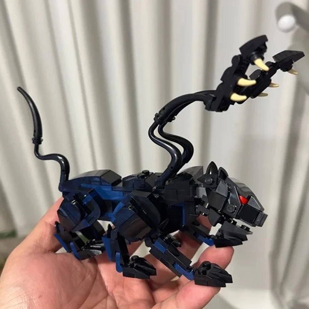 BuildMOC Dungeons Displacer Beast Black Monster Building Blocks Model Dragon Game Character Bricks DIY Assembled Toy Kids Gift