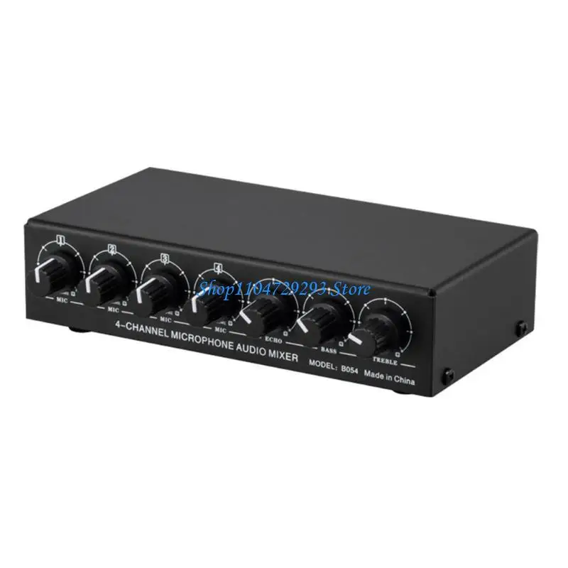 

Y2GD Professional Mixer with Control Knob Convenient USB Connection 4channel