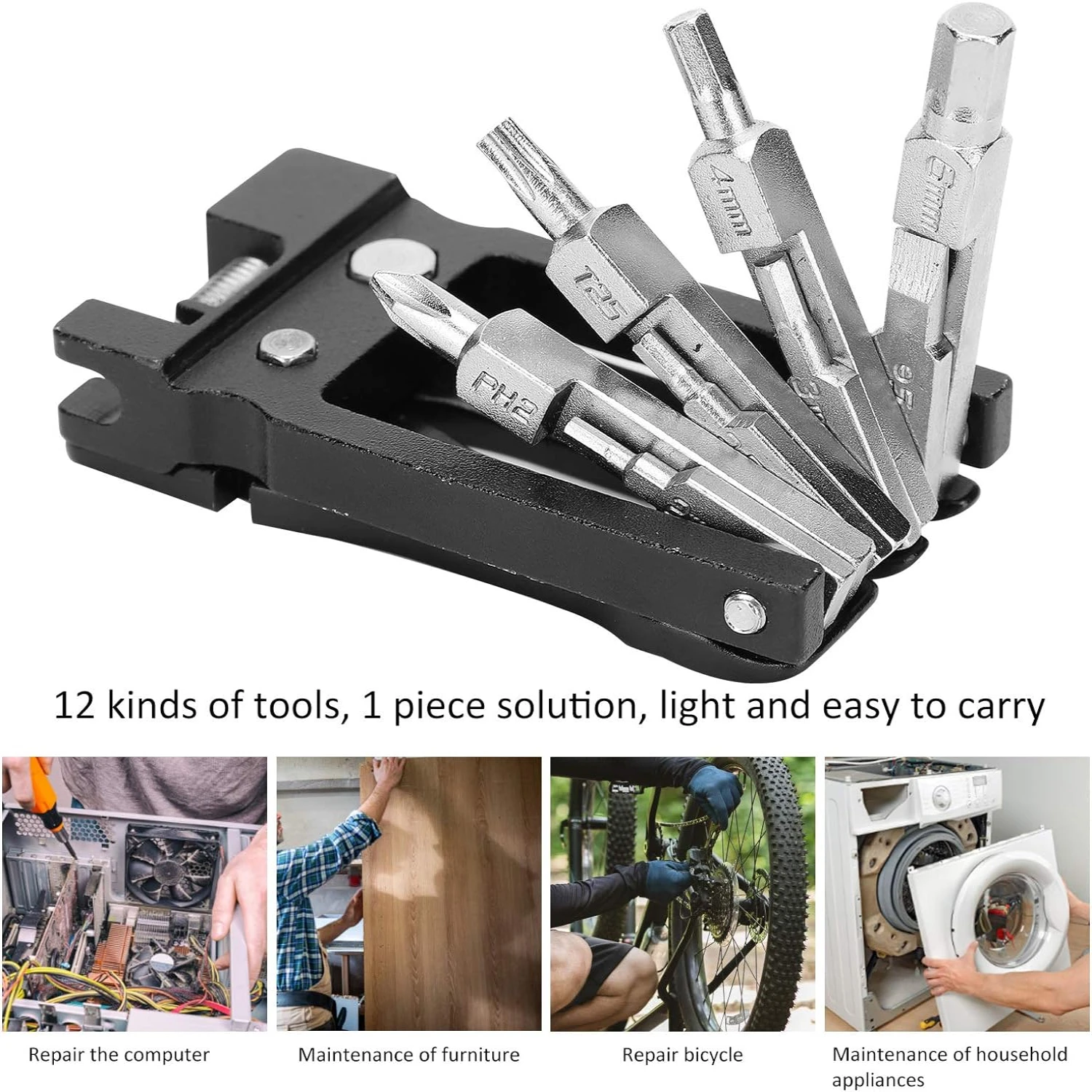 All-In-One Versatile, Durable, and Compact Mountain Bike Repair Tools Set - Essential Kit Ensuring Peak Condition - Must-Have Ad