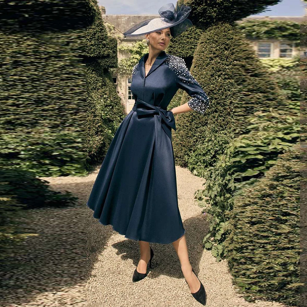 

Customized Beaded Mother of Birde Dresses for Women Wedding 2026 Luxury Evening Dress Crystal A Line Formal Prom Party Gowns