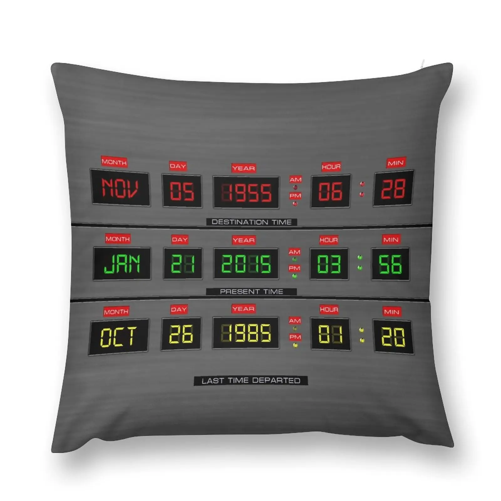 

Back To The Future Throw Pillow Pillow Cover luxury decor pillow