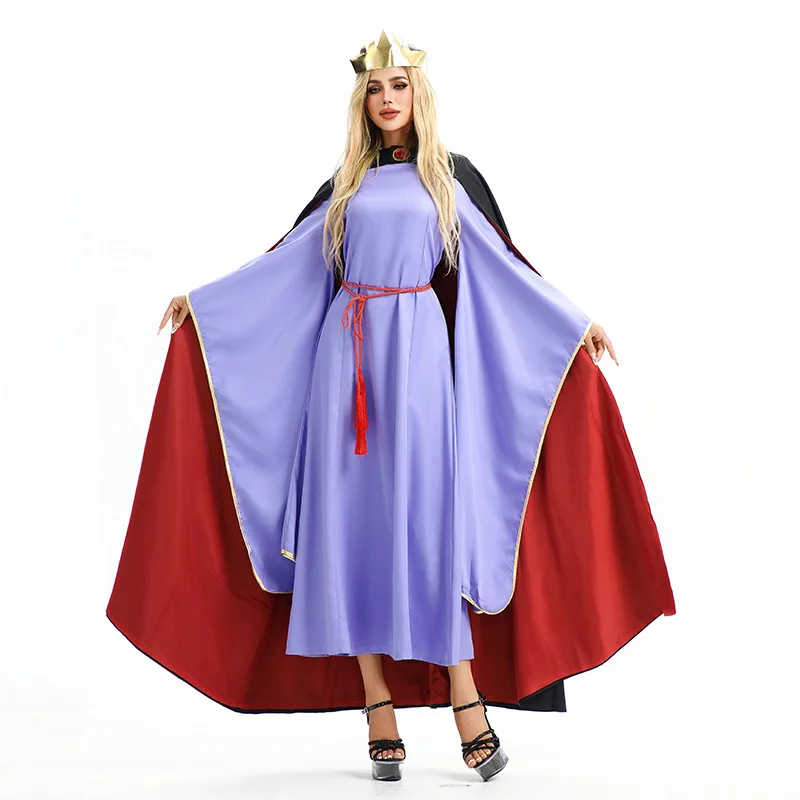 

Halloween Adult Costume Snow White Evil Queen Cosplay Magic Mirror Cosplay Character Dress