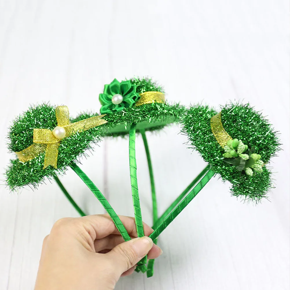 

Green Hat Hairband St Patrick Decorative Headdress Party Accessories Carnival Festival Child One Size Fits Most Practical Not