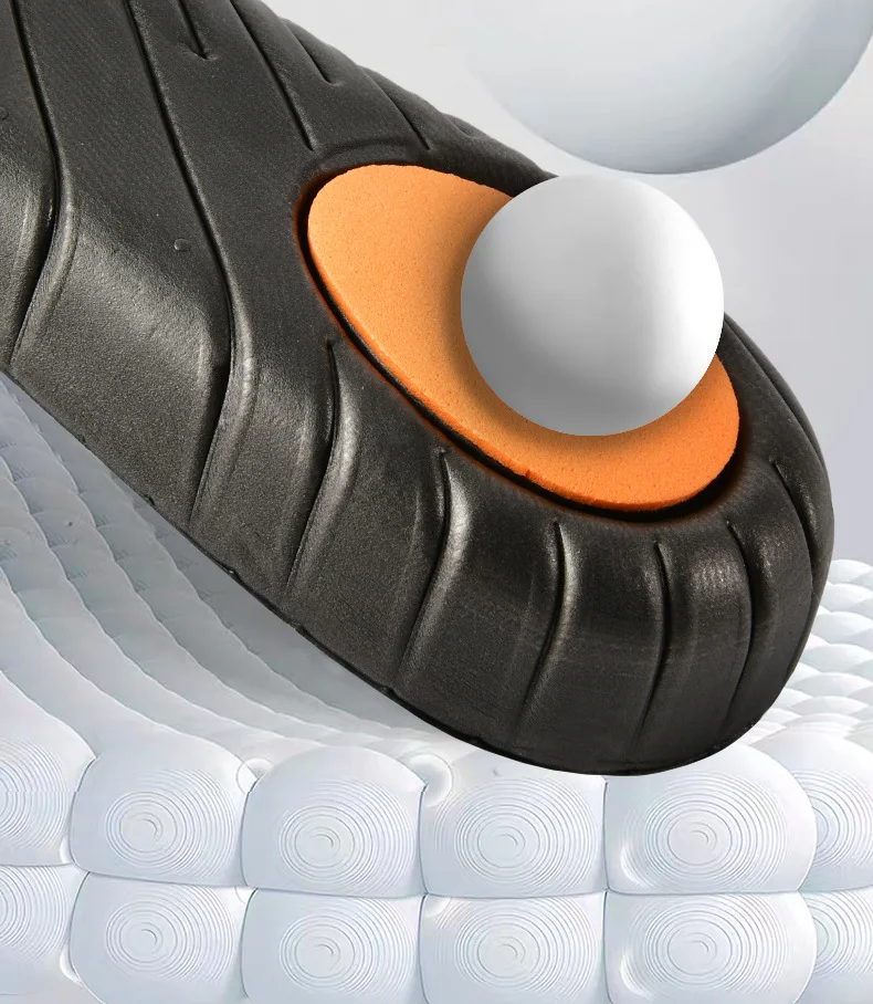 Schwarze orthopädische Einlegesohlen mit Fußgewölbestütze, stoßdämpfende Sporteinlagen, atmungsaktive, geruchsneutrale Schuhpolster, 2 Stück/4 Stück. – Detail 13