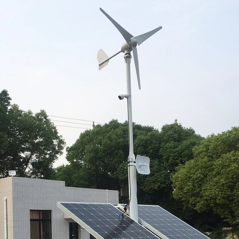 2000-W-Windkraftanlage mit horizontaler Achse vom chinesischen Hersteller CE-zertifiziert für Windgeneratoren zur Dachinstallation