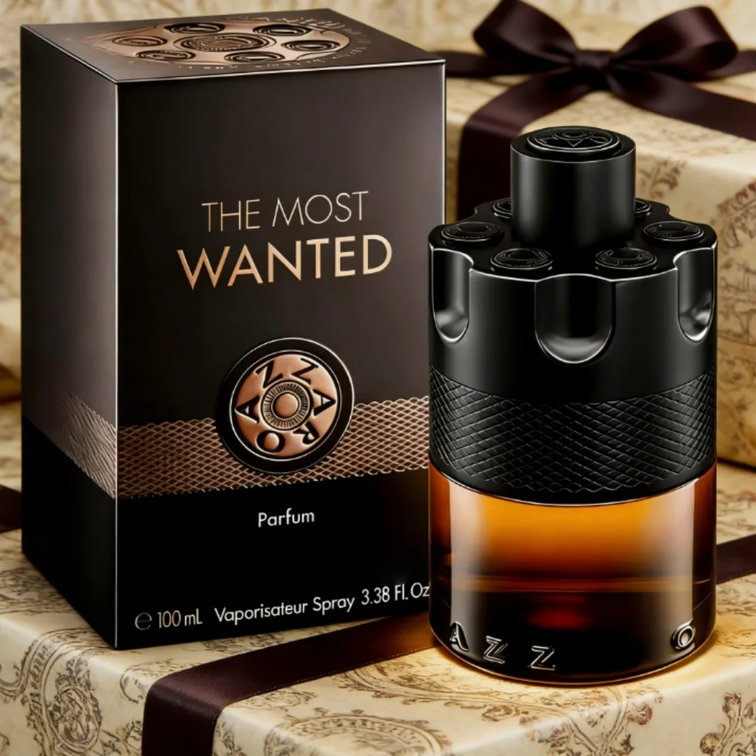 Azzaro Luxury Citrus, The Most Wanted Intense, una infusión irresistible. Perfumes de lujo para hombre con notas especiadas y amaderadas, y feromonas.