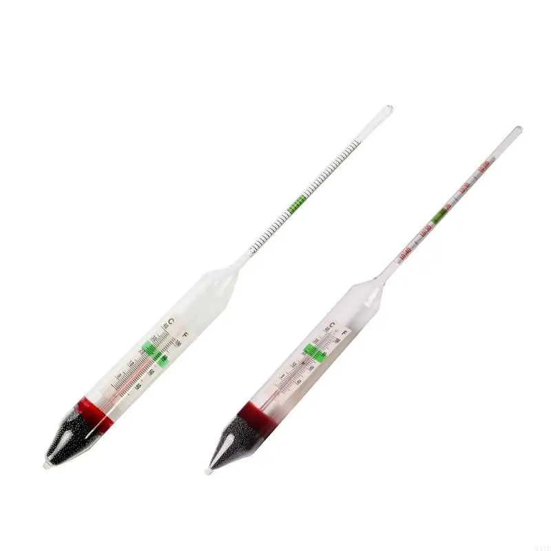

X4YE Glass Saltwater Hydrometer 1.000-1.040 Built-in Thermometer Temperature 0-40℃/32-104℉ for Reef Soft Coral