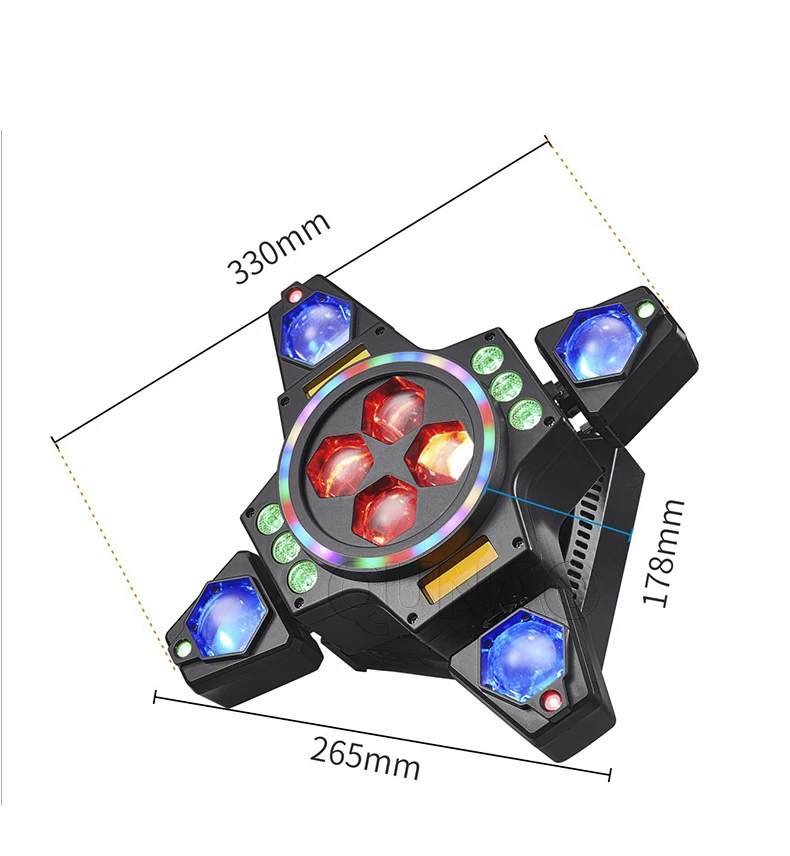 New! LED Party Lights Lyrical Dream Sound RGBW Dmx Dance Event Device Indoor Home Party Dj Strobe Light Club Bar Laser Projector