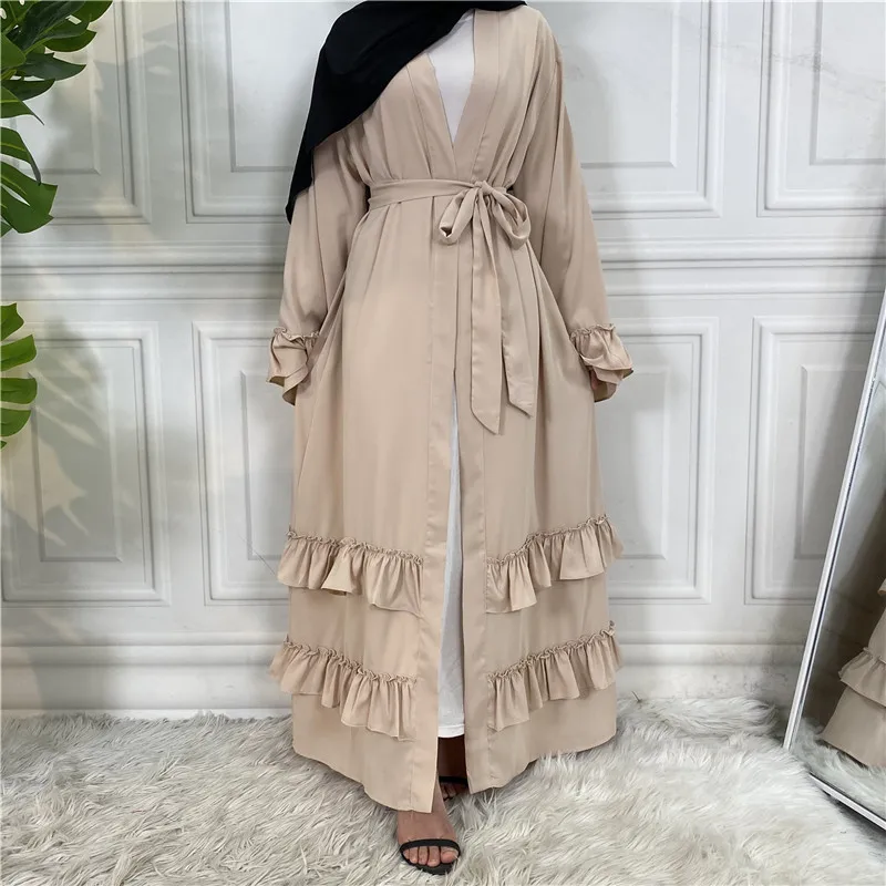UNI Open Abaya Ramadan Dubai Robe Turkey Kaftan Islamic Clothing Muslim for Women Kimono Caftan Marocain Modest Cardigan