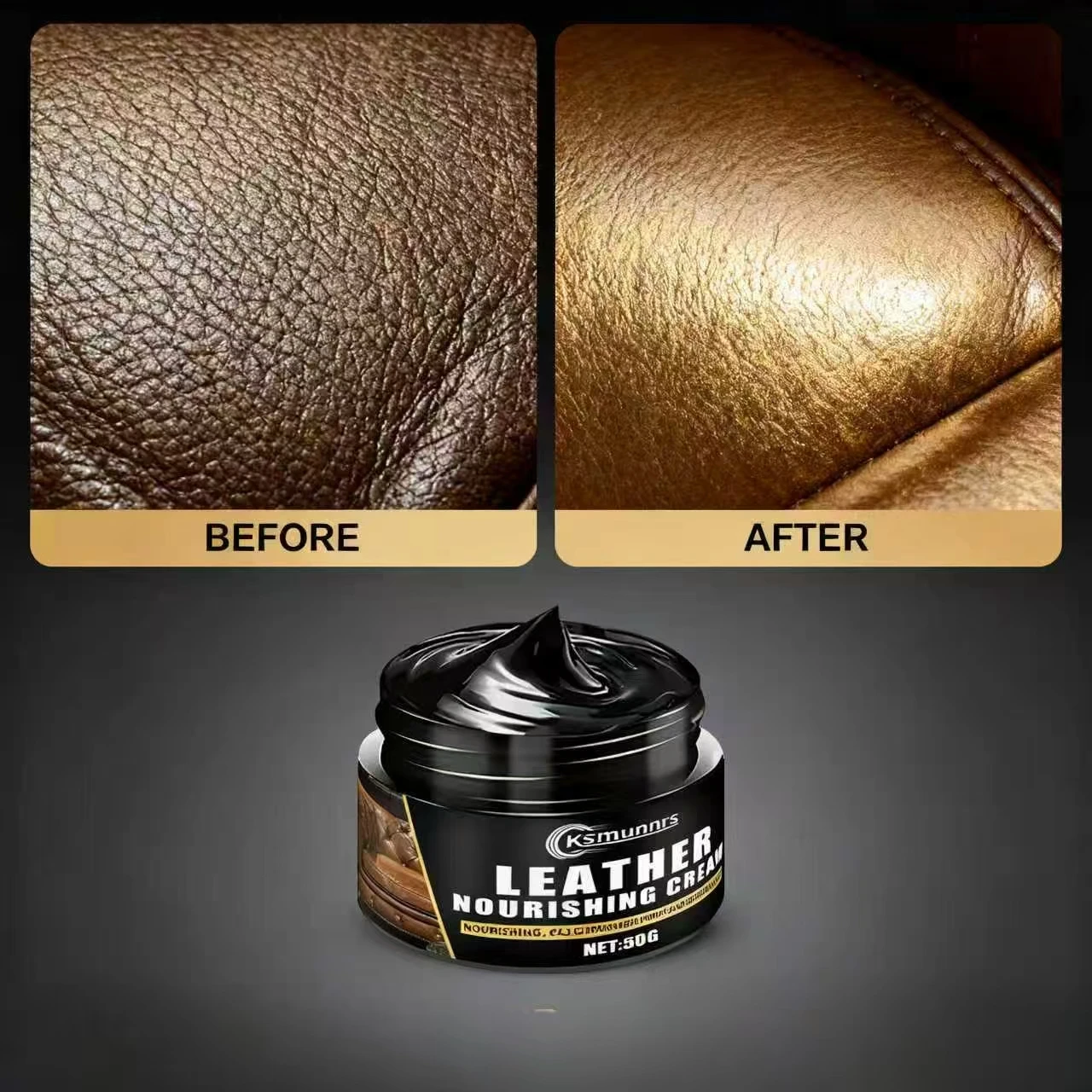 Ksmunnrs 50G レザー栄養クリーム:3in1カラー - Upholstery Leather Work のレビューと価格