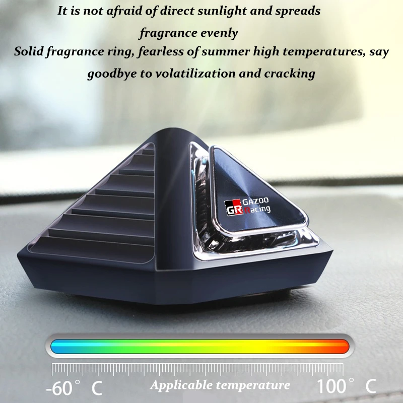 Car Air Freshener Solid Beech Wood Long-Lasting Fragrance Car Diffuser For Toyota GR Sport Gazoo Racing Yaris 86 Corolla Hilux view 3