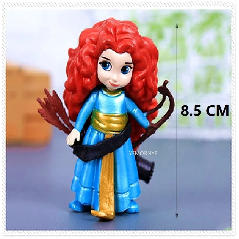 Figuras de acción de Princesas de Disney, juguetes de decoración, Rapunzel, Cenicienta, Blancanieves, Rapunzel, 20 modelos