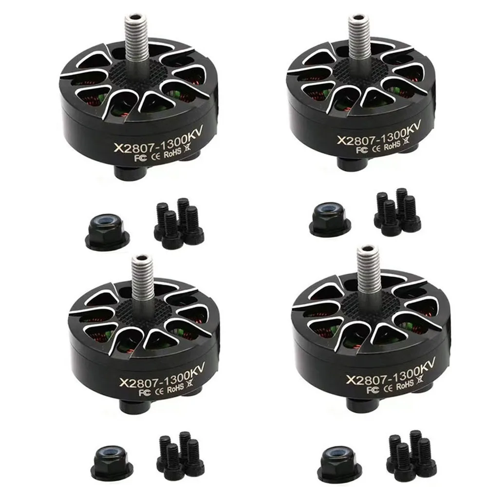 4 adet DIY parçaları X2807 2807 1300KV 1700KV 4S-6S fırçasız Motor Mark4 FPV için FPV 7 inç uzun menzilli RC FPV yarış LR7 Drones