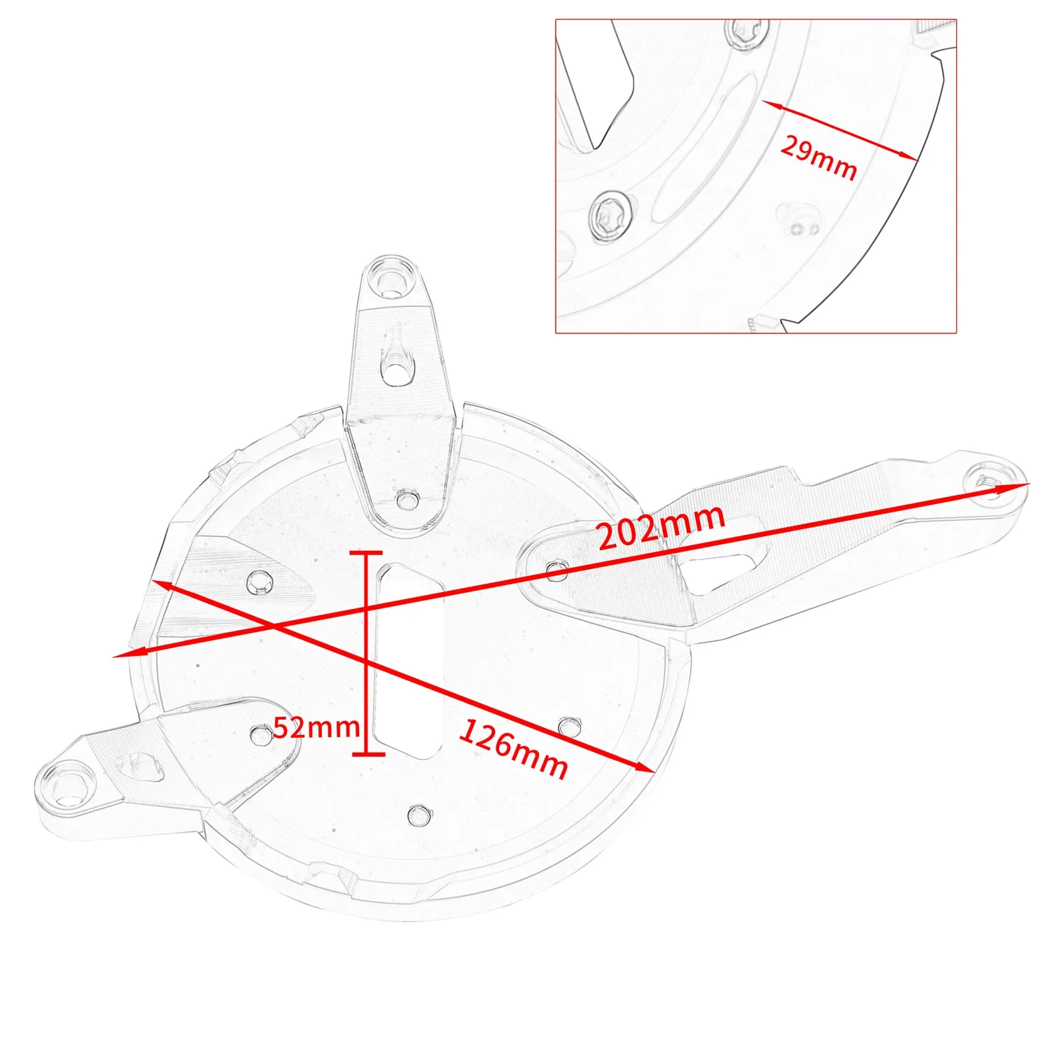 Motorcycle Engine Plug Stator Guard Cover Slider for Yamaha MT03 MT-03 MT 03 2015-2022 2016 YZF R3 YZF-R 25 Engine Side Cover