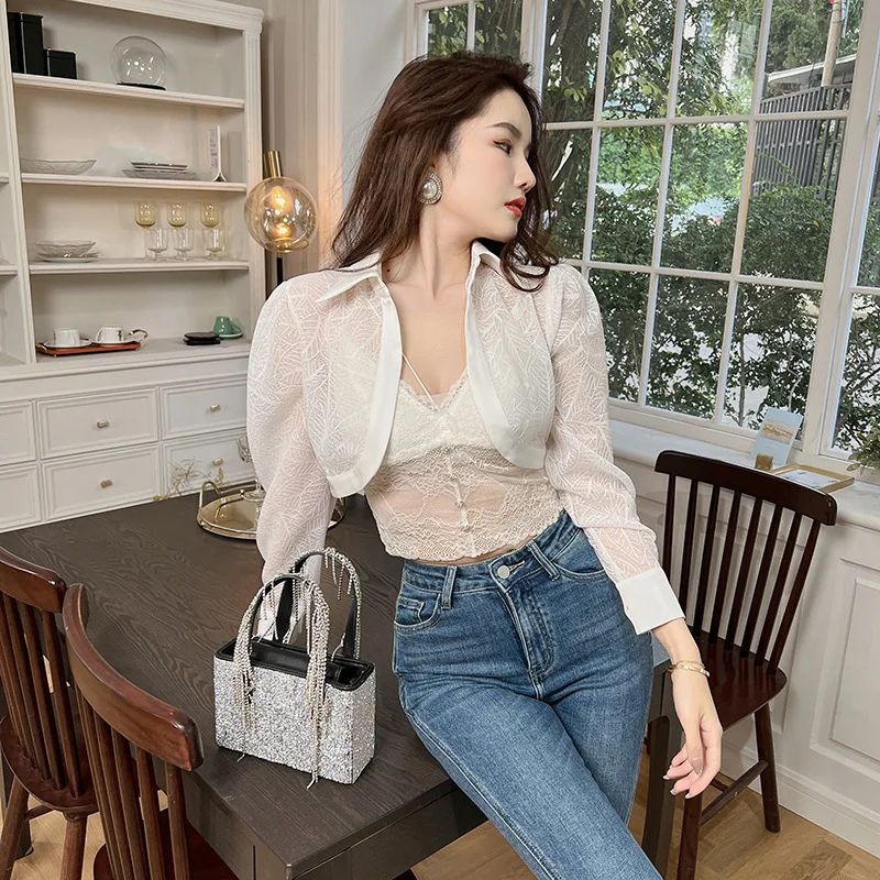 Summer New Women's Fashion Foreign Style Thin Sunscreen Short Jacket Indoor Air Conditioning Shirt Cardigan Shawl