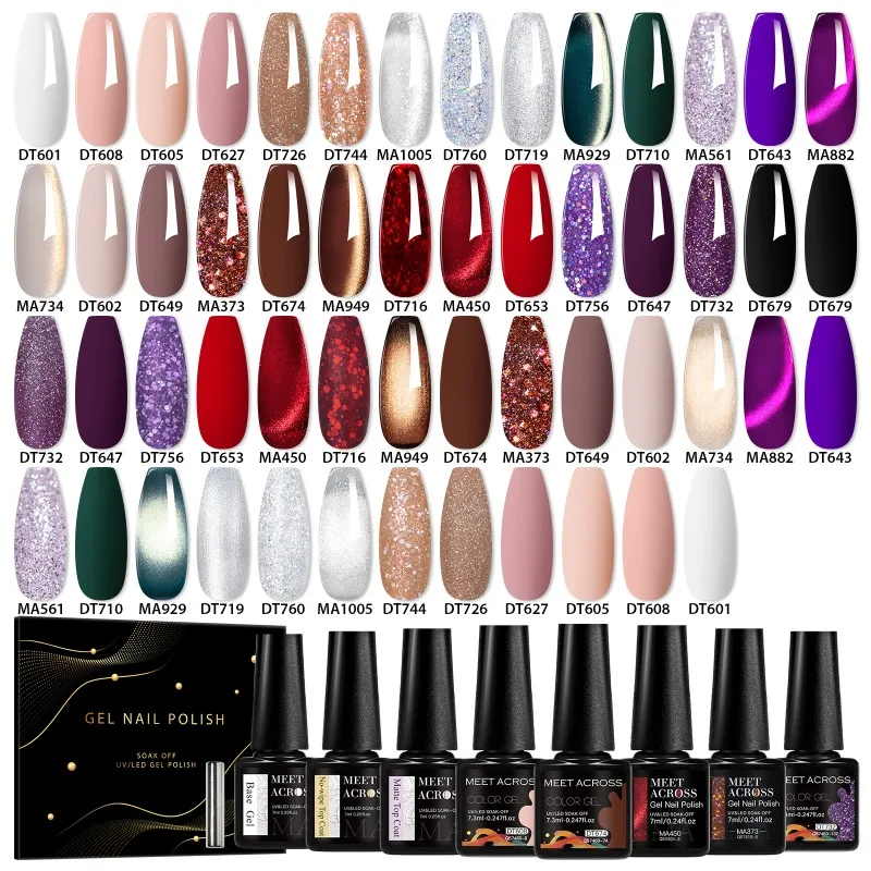31pcs Cat Magnetic Gel & Color Gel Nail Polish Set With Magnetic Stick Semi Permanent Soak Off UV LED Gel Varnish DIY Nails Art