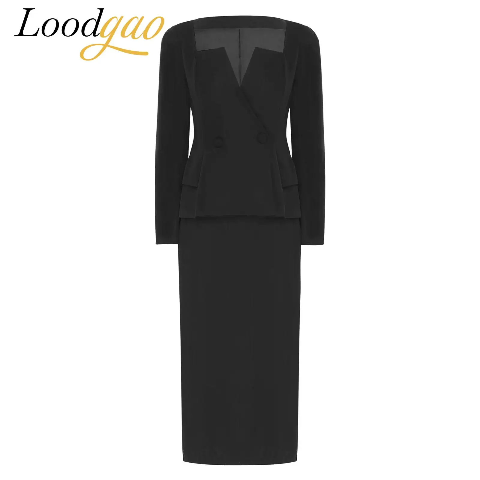 

Women Two Piece Business Suit Skirt Sets 2pcs Work Formal Commute Clothing Skirts Suits Streetwear Communting Office Lady Outfit