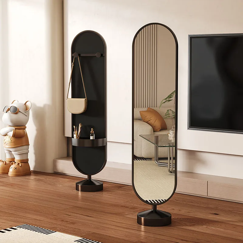 Living Room Full Body Mirror Girls Decoration Items Nordic Standing Modern Aesthetic Mirror Oval Funky Espelhos Home Products
