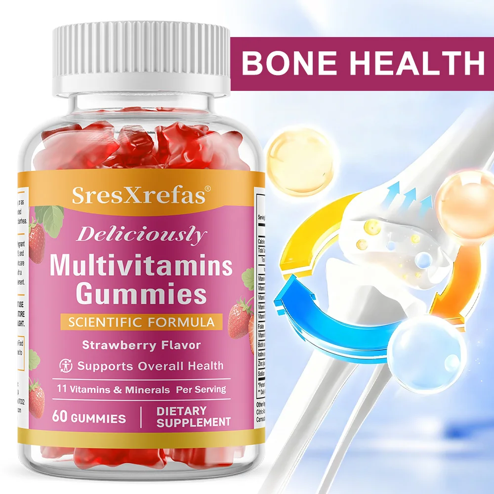 Multivitamin Gummies, 11-in-1 Vitamins & Minerals Formula, Support Immunity, Energy, Metabolism & Muscle Function, Antioxidant