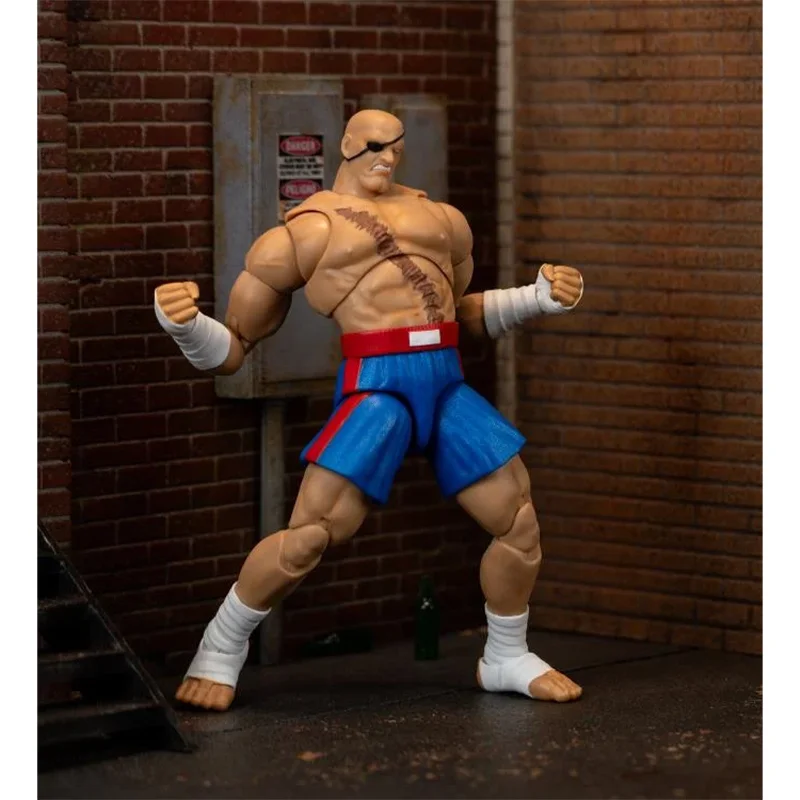 Juguetes originales de Jada Ultra Street Fighter II The Final Challengers Sagat, en Stock, figuras de acción de Anime, modelo de juguete