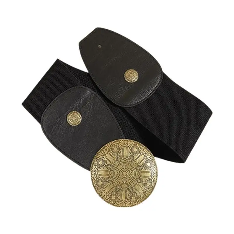 652F Cintura da ragazza calda Cowgirl Cintura in floreale elastica per abiti jeans