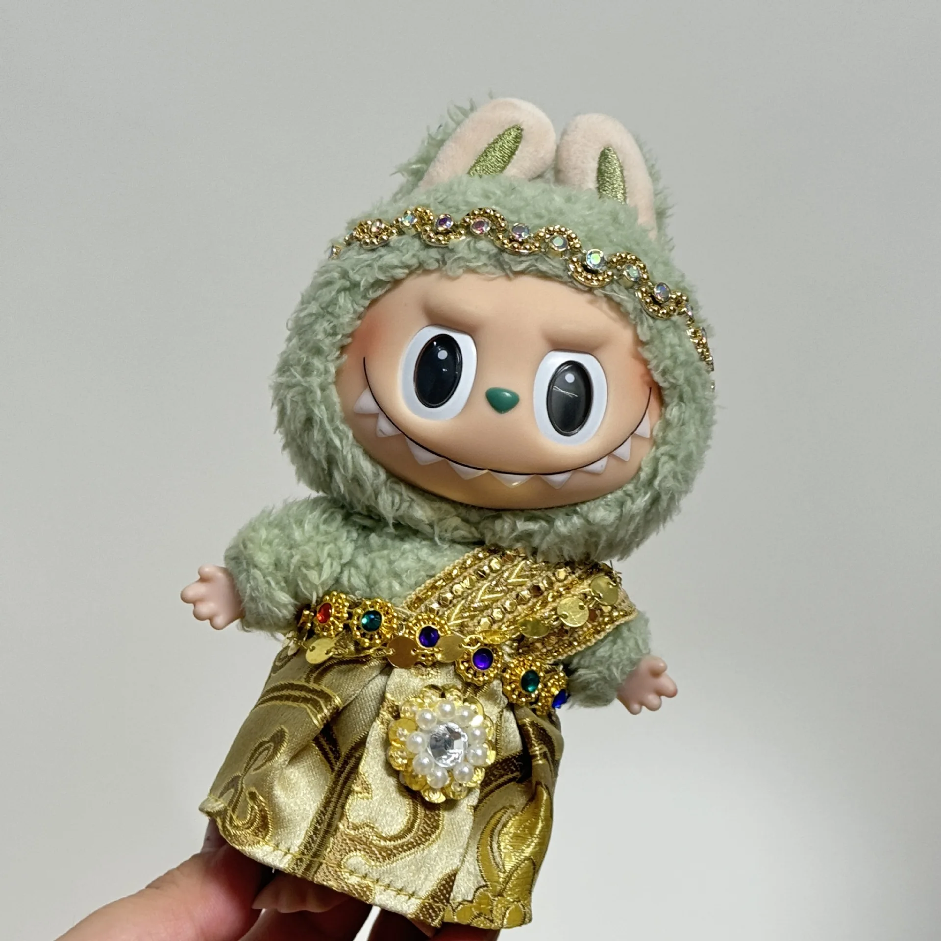 Labubu 1-3 Gen Universal Outfits Thai Style Costume (Gold & Purple) Sitting  Party Doll Clothes for Labubu Vinyl Pendants - AliExpress 26