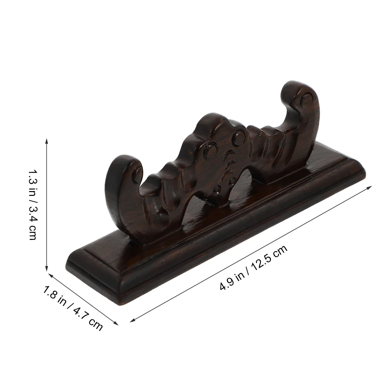 1Pcs Wood Chinese Calligraphy Brush Holder Well Polished Pen Rack for Ink Brush Sumi Pen Desktop Ornament Gift