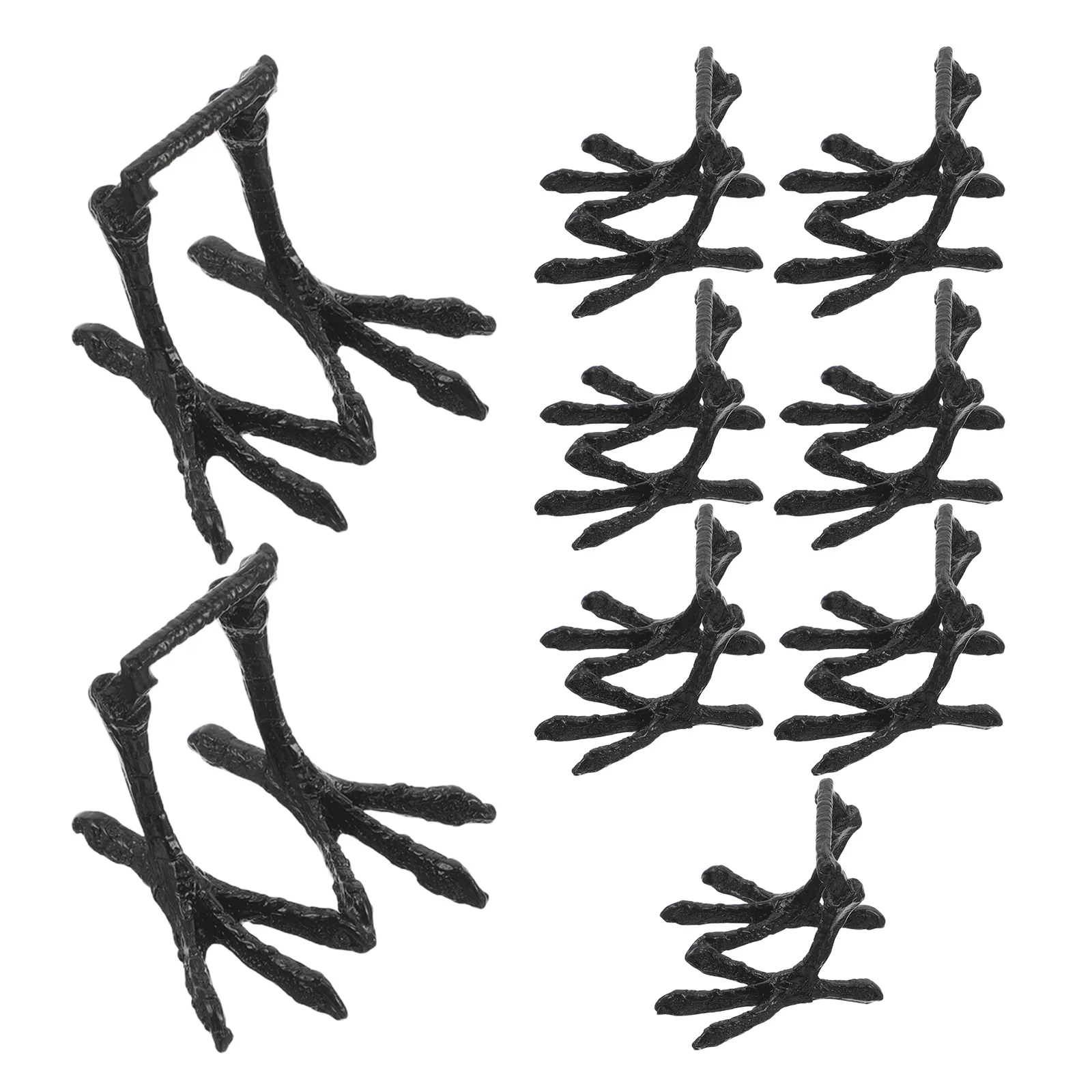 

9Pcs Realistic Bird Feet Iron Paw for Crafts DIY Crow Parrot Statue Replacement Halloween Decoration Accessories