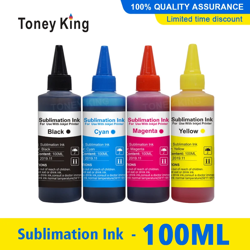 

Toney king 100ML Refill Sublimation Ink For Epson ET-2650 ET-2700 ET-2720 ET-4700 ET-4720 Printer Sublimation Heat Transfer Ink