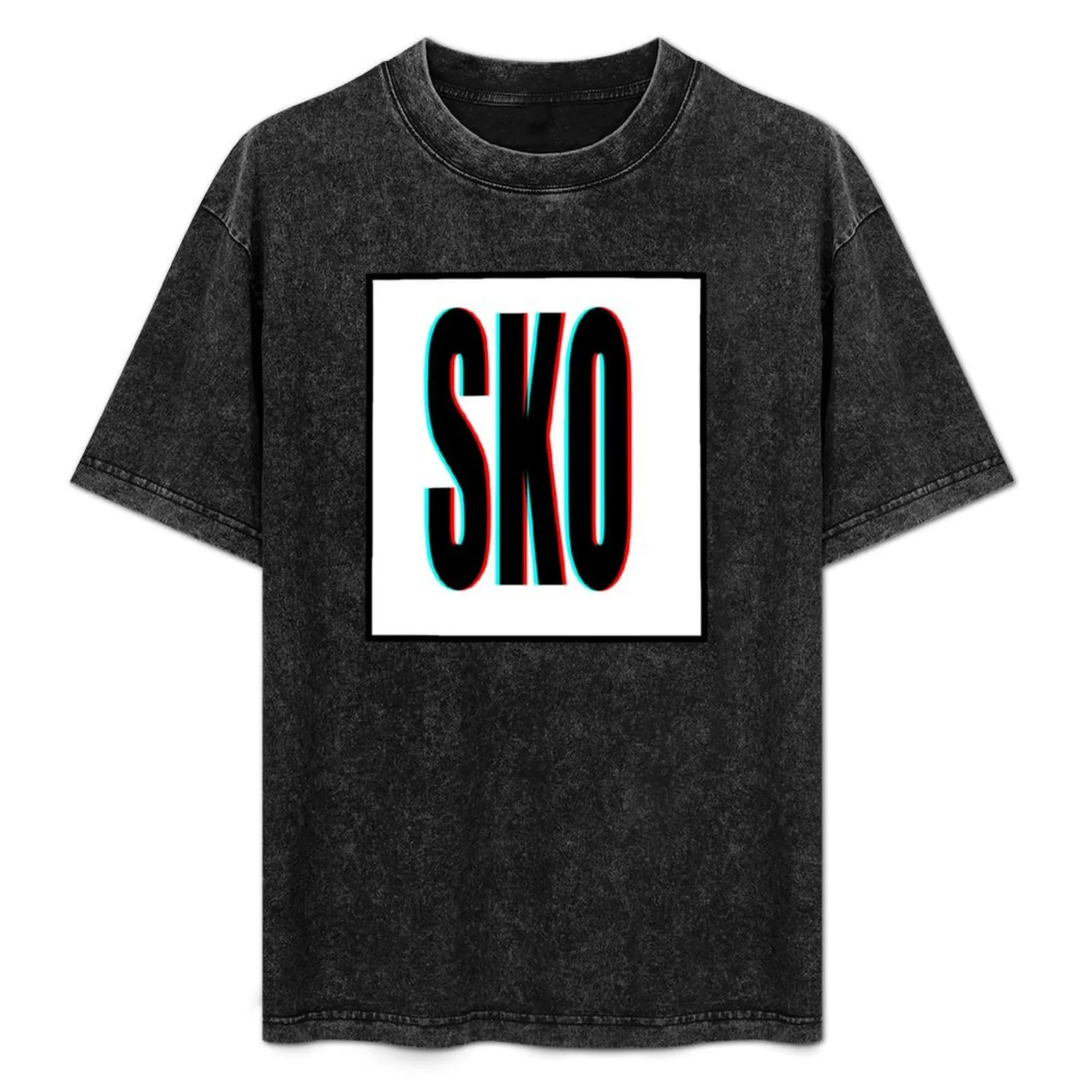 SKO T-Shirt summer tops vintage vintage anime shirt slim fit t shirts for men