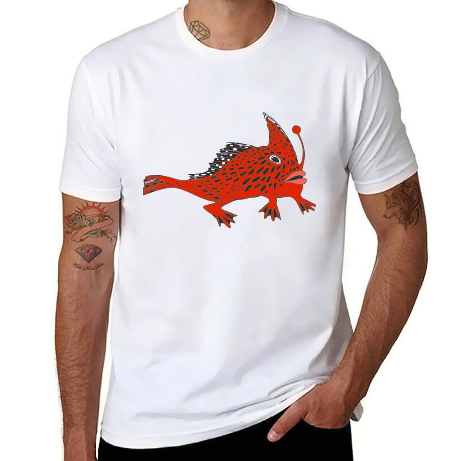 

Red Spotted Handfish T-Shirt t shirts with prints man t shirt luxury T-Shirt