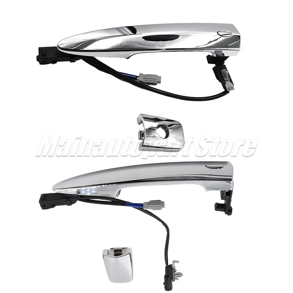 806469N00A Car Front Chrome Exterior Door Handles Silver ABS