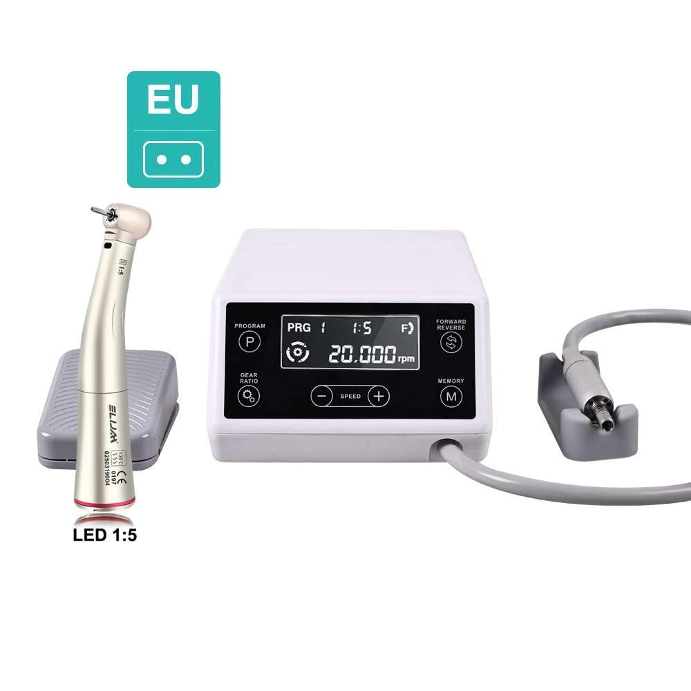 ELIJAH Tandheelkundige LED Borstelloze Micromotor Elektrische Onafhankelijke Gebruik Micromotor 1:1/1:5/16:1 Glasvezel Handstuk Tandheelkunde gereedschap - afbeelding 1