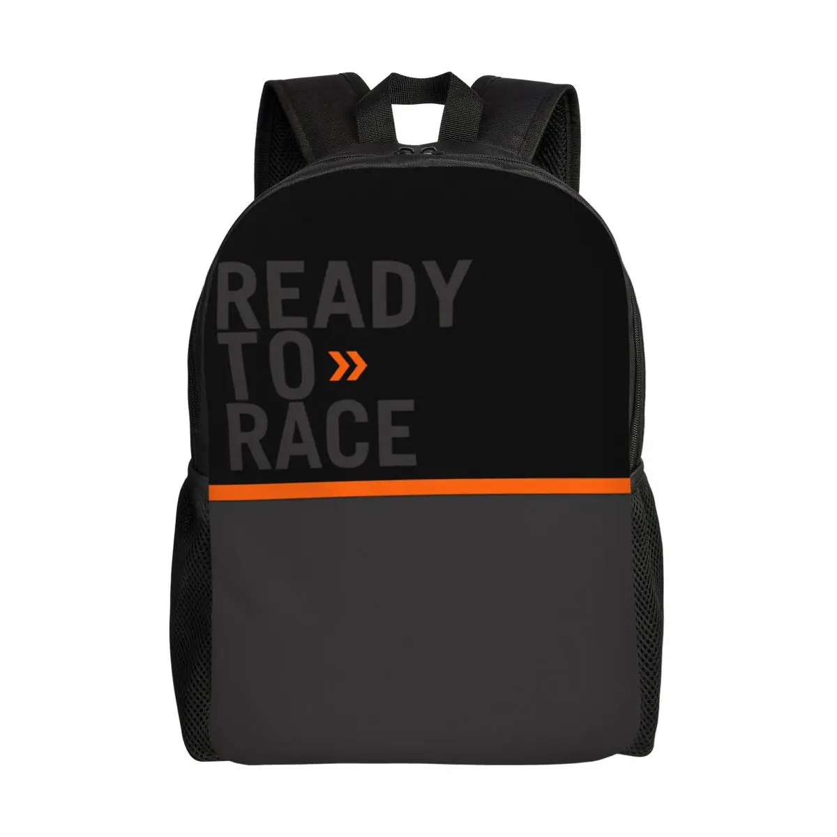 Ready To Race Logo Travel Backpack Men Women School Computer Bookbag Racing Sport Motorcycle Rider College Student Daypack Bags