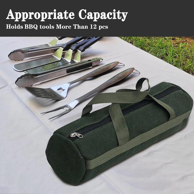 New Durable Thicker Canvas Tool Pouch Electrical Tool Storage Bag Outdoor Traveling Camping Storage Tote Bags