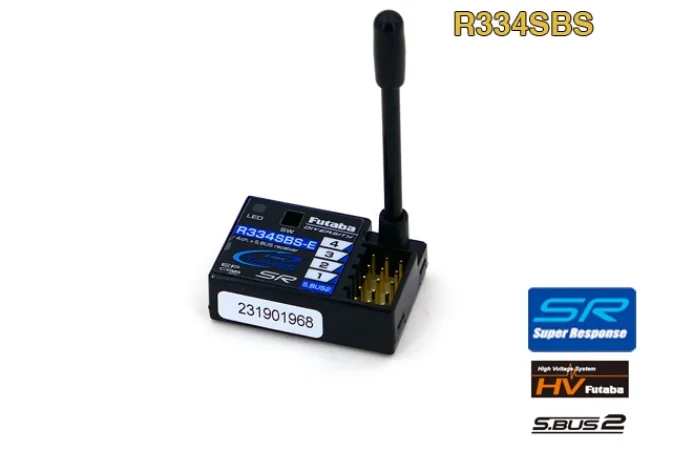 

FUTABA R334SBS R334SBS-E T-FHSS SR S.Bus Super Response TFHSS 4-Channel Receiver RX For EP Car airplane Models