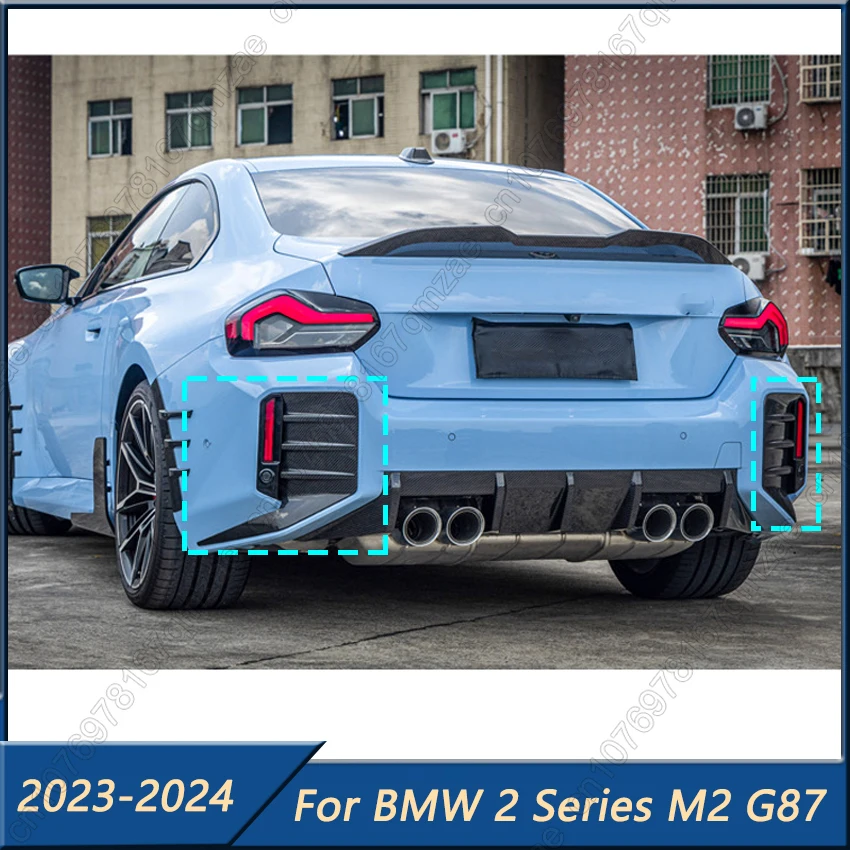 

For BMW 2 Series Double Door M2 G87 2023-2024 MP Style Gloss Black Car Rear Bumper Side Fender Trim Cover Tuning Body Kits
