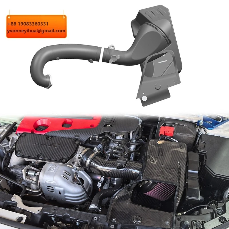 

Коробка воздухозаборника EDDY из сухого карбона с карбоновым патрубком для Honda Civic Type R FL5 Acura Integra DE5 2.0T K20C1