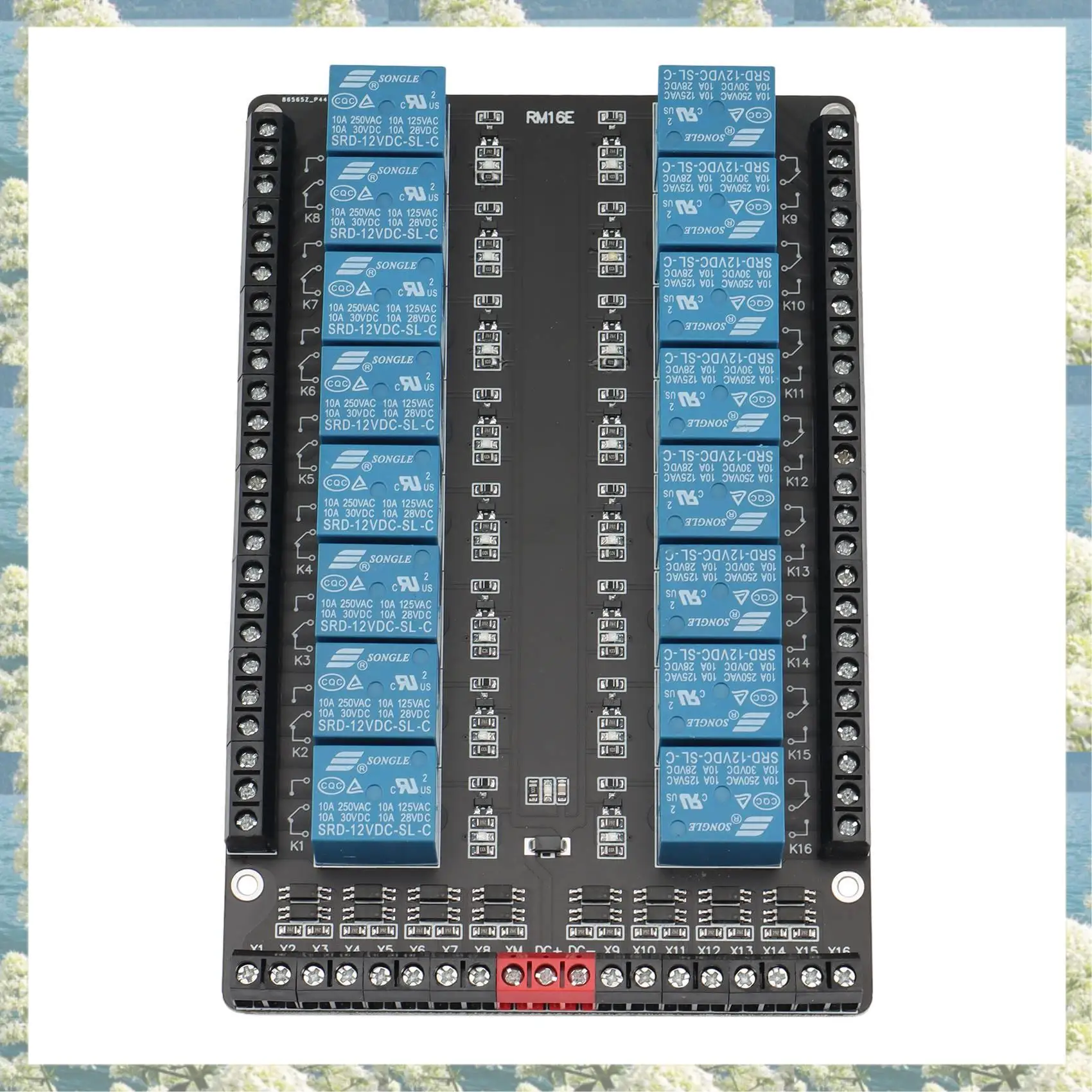 Новый 16-позиционный релейный модуль управления/изолированный модуль расширения/высокий/низкий уровень триггера/5 В/12 В/24 В